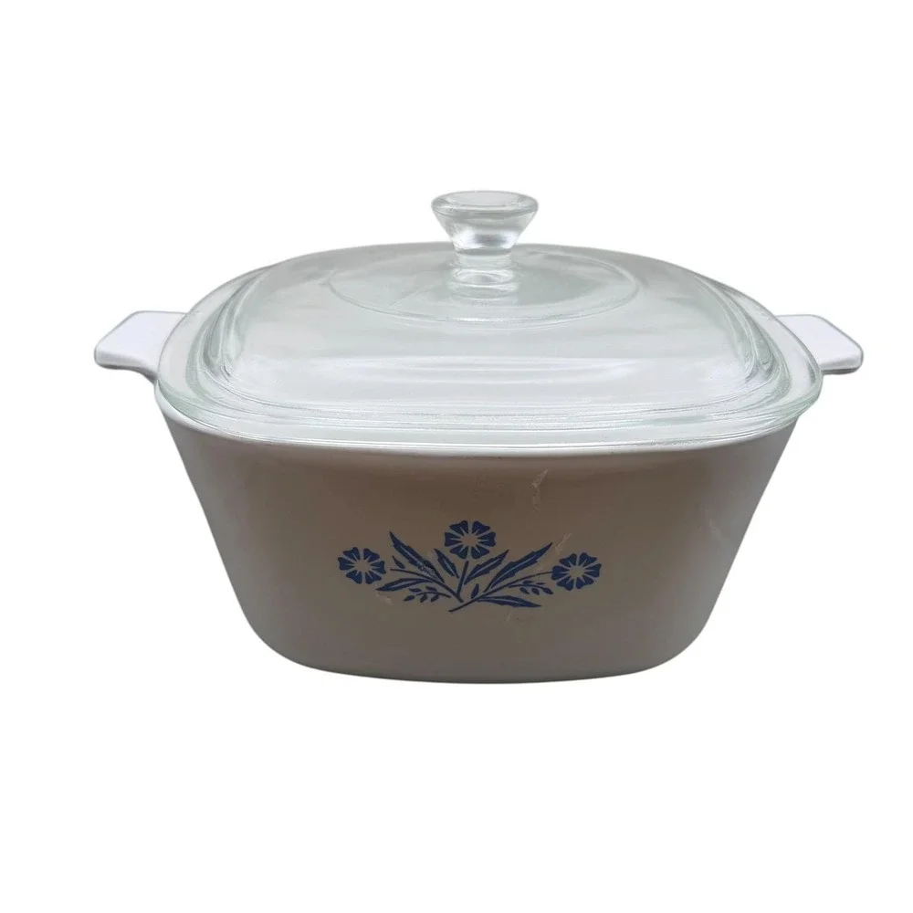 Corning Ware Cornflower Blue 1.75 Qt Casserole Dish with Lid P-1 3/4-B USA Made